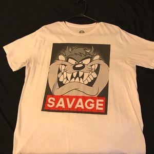 White “Taz Mandan Devil” Shirt Size L